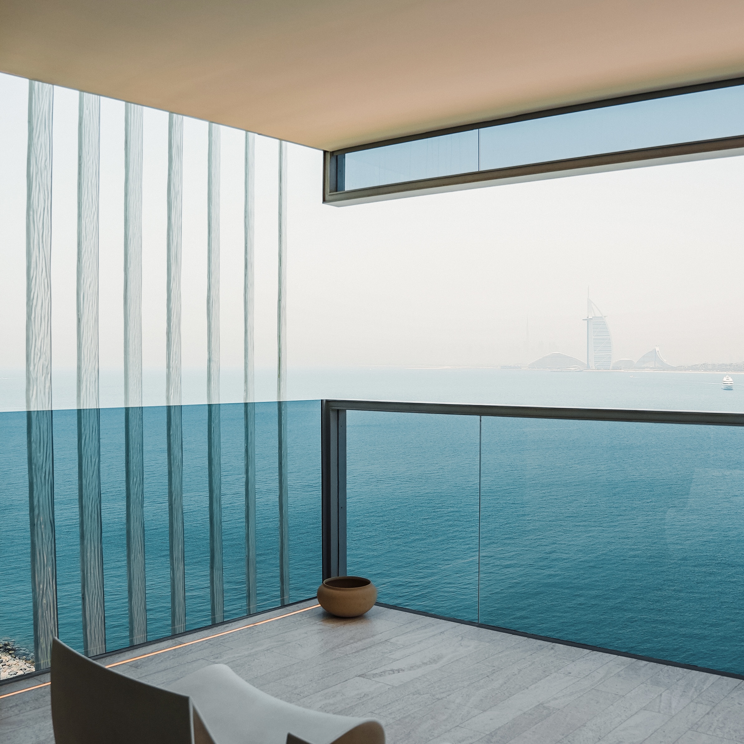 Veranda con vista sul Burj Al Arab